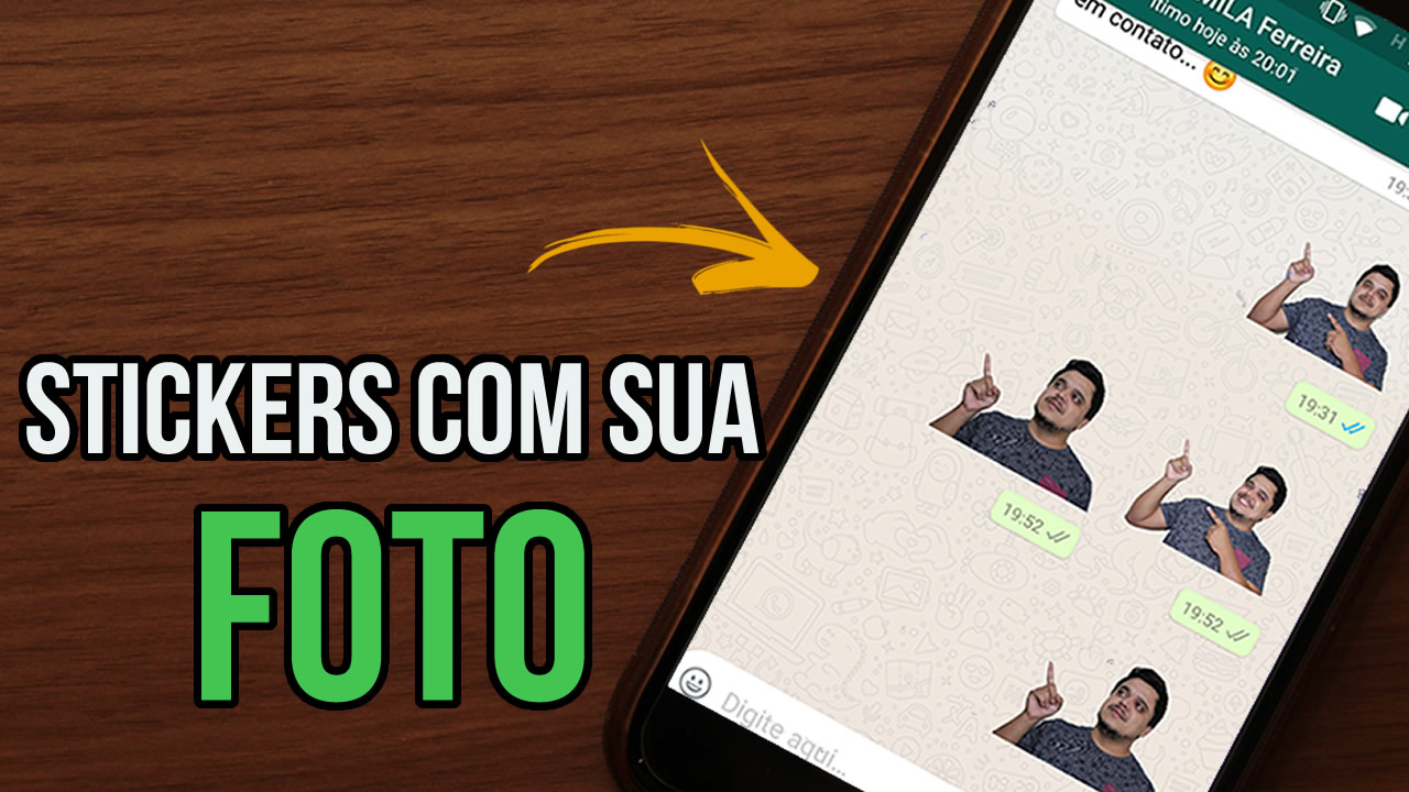 Como CRIAR Figurinhas Stickers com a minha Foto no